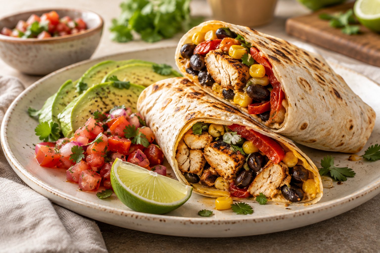 Verse Mexicaanse wraps om samen te eten